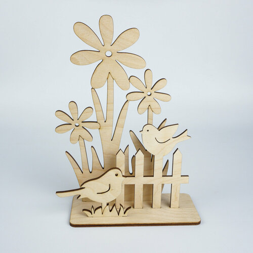 Деревянная заготовка для поделки цветы