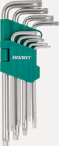 Изображение товара Набор ключей волат 11020-09 Torx T10-T50, 9 предметов длинных