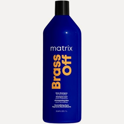 Изображение товара Шампунь холодный блонд Matrix Cosmetics Matrix Total results Brass Off, для нейтрализации желтизны, 1 л
