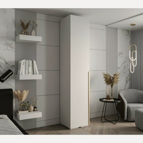 Изображение товара Шкаф распашной МебельЛэнд24 Мори - 1 Белый 50x60x250 для одежды однодверный