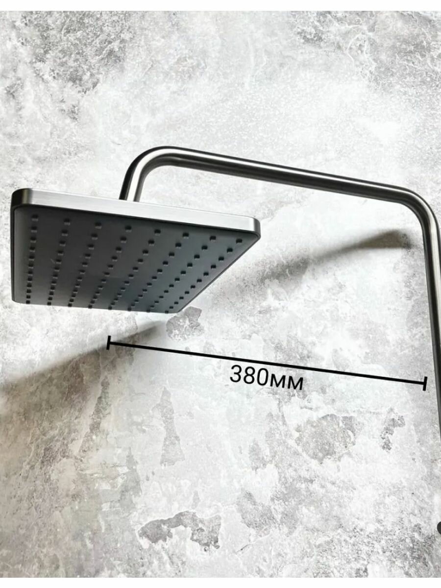 Душевая стойка Haiba HB24639-7 черная матовая - фото №10
