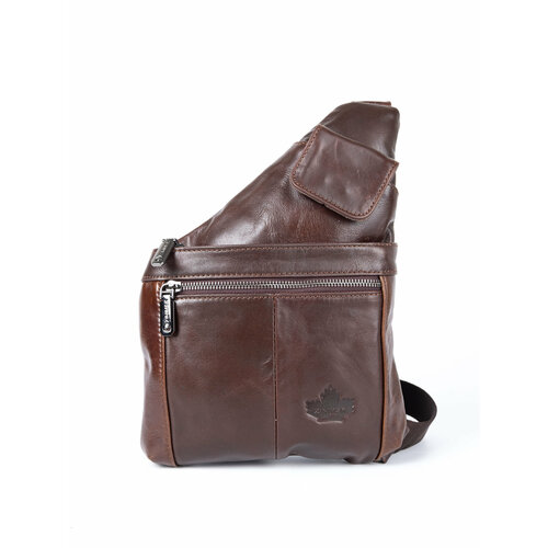 Сумка кросс-боди DEGS, фактура гладкая, Коричнеый