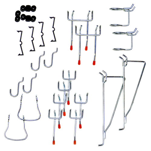 Набор подвесов и крючков для перфопанелей 24 предмета