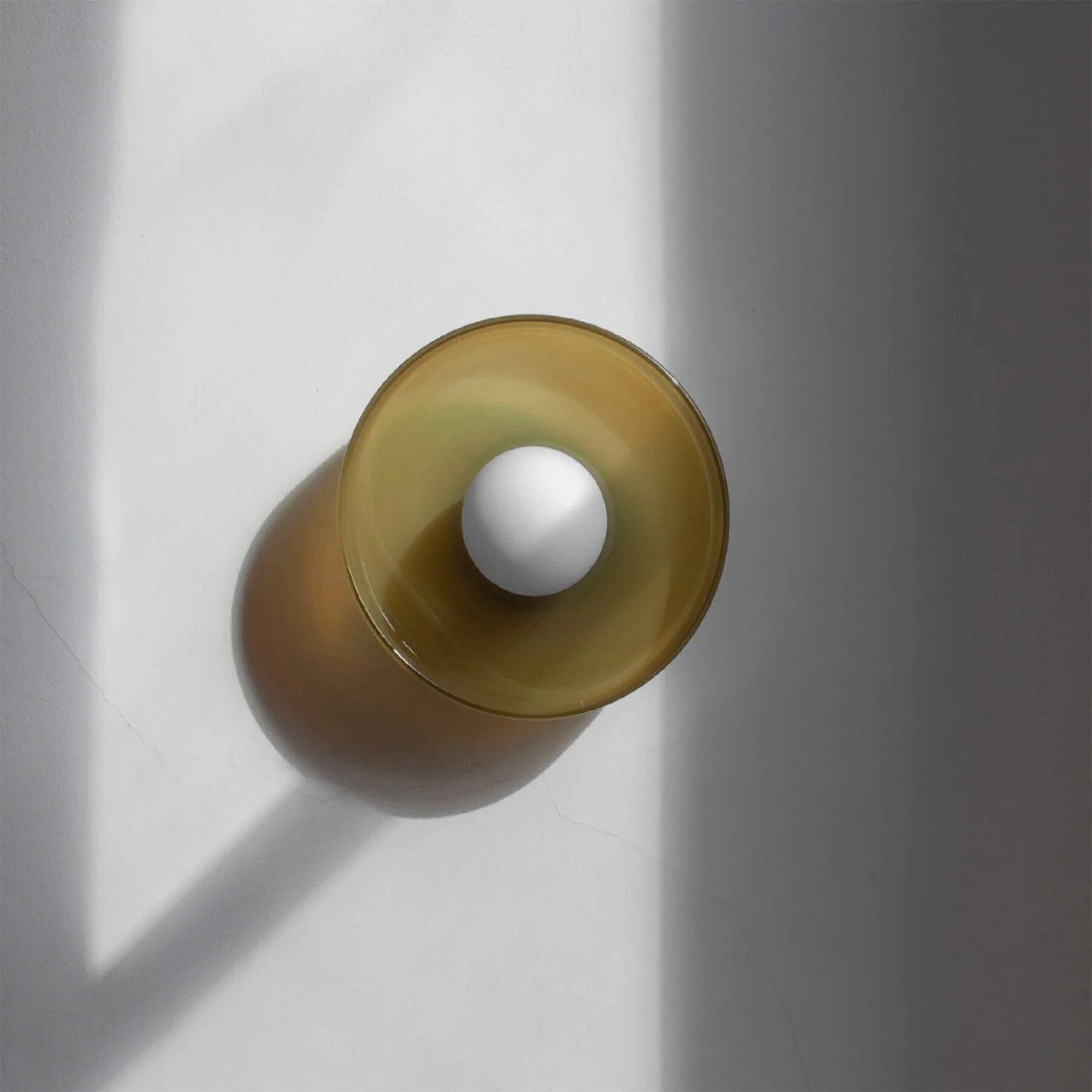 Настенный светильник Artpad стекло зеленый/белый/оранжевый small diameter 25cm warm light 3000k Green
