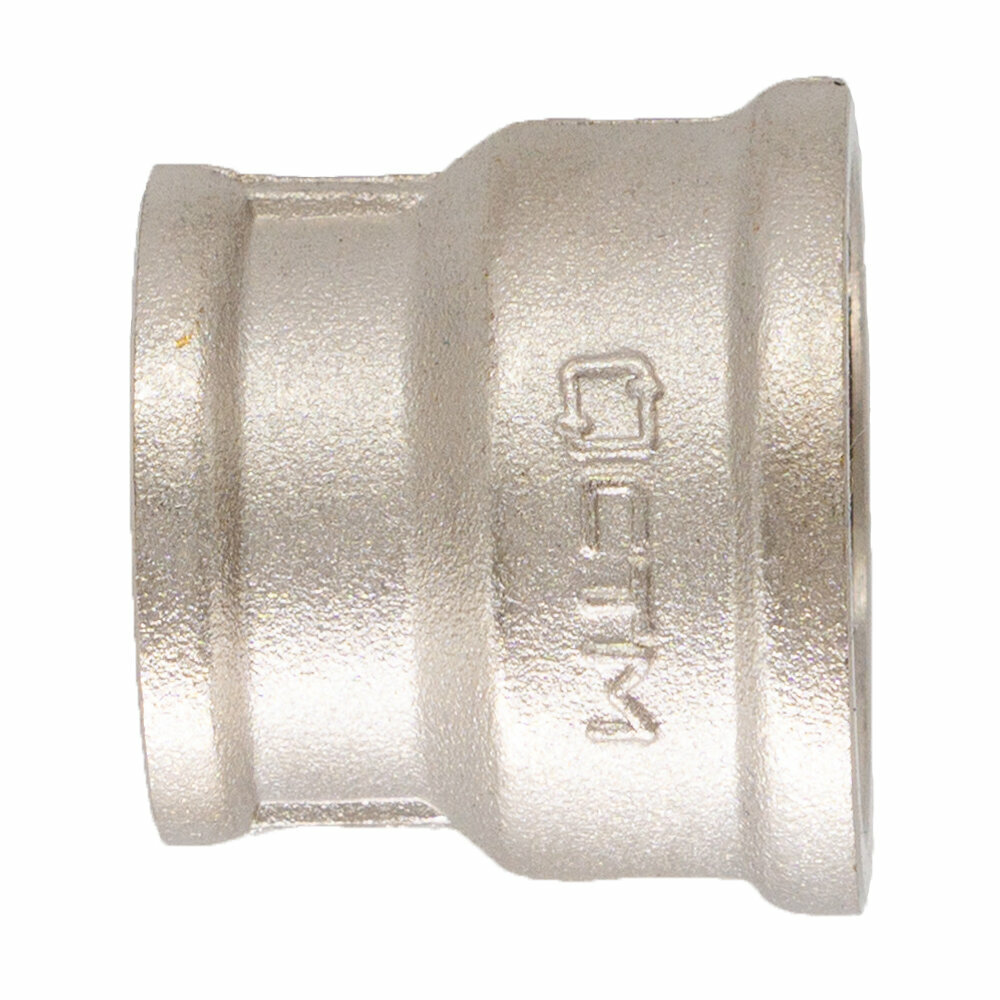 Муфта переходная для труб 3/4"х1/2" внутренняя резьба латунь CTM — фото 1