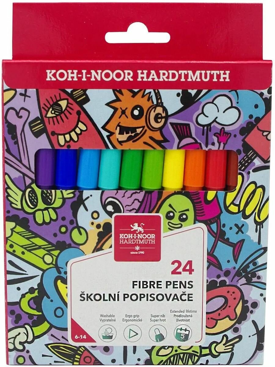 Фломастеры Koh-I-Noor Teenage 1002 (771002BD23KS)