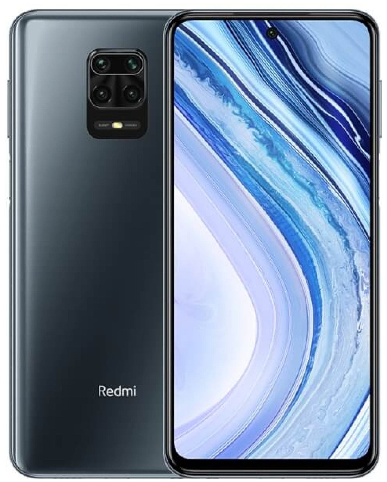 Смартфон Xiaomi Redmi Note 9 Pro 6/128 ГБ RU, Dual nano SIM, темно серый