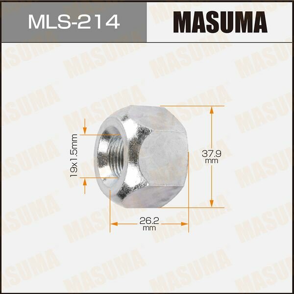 Гайка колесная Masuma MLS-214 1шт.