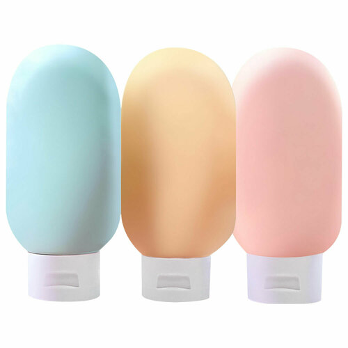 Набор дорожных флаконов DASWERK 3 шт 60 мл голубой розовый желтый 856₽