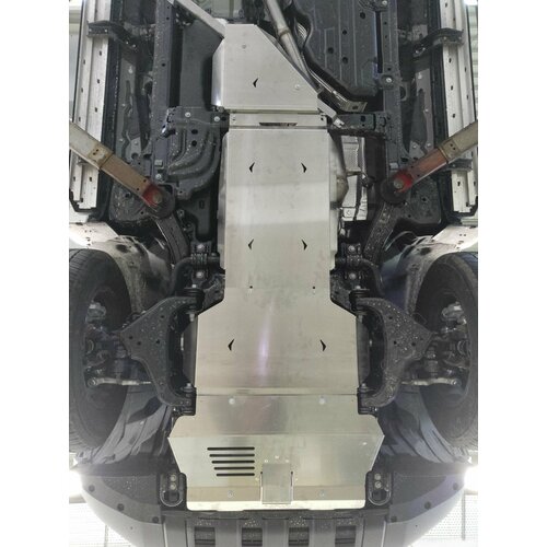 24.45ABC Защита ДВС, КПП и РК Toyota Land Cruiser Prado J250 2024-, (V-2,8 дизель) из 4-х частей (Алюминий 4 мм)