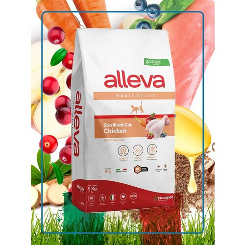 Alleva Equilibrium Chicken Sterilized Cat сухой корм для взрослых стерилизованных кошек с курицей - 5 кг
