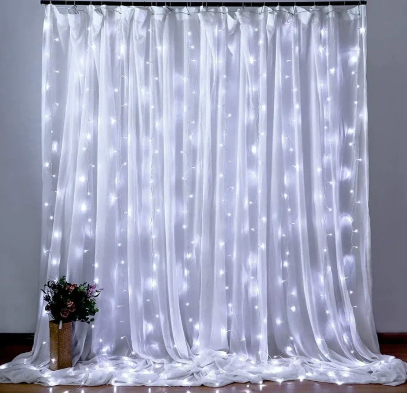 Гирлянда на новый год гирлянда штора новогодняя гирлянда холодный свет 18м х 18м