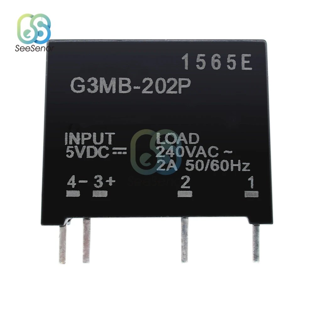 Aideepen G3MB-202P Твердотельное реле модуль, 12V