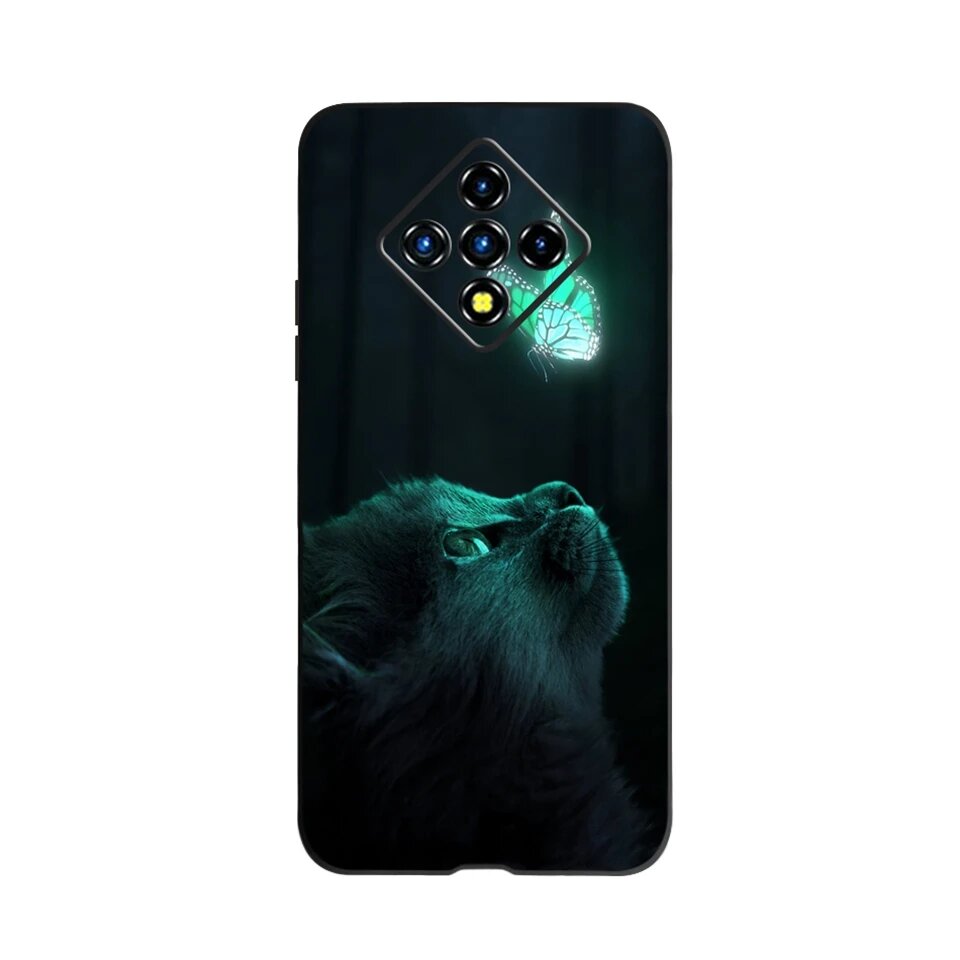Чехол на Infinix Zero 8, изумрудный, силикон