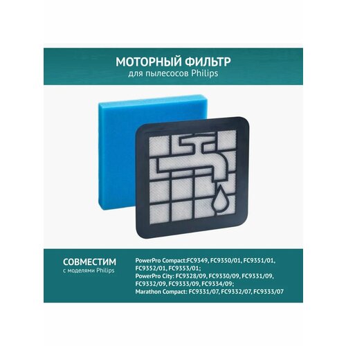 Фильтр для пылесосов Philips FC9349-9353, FC9328-9334