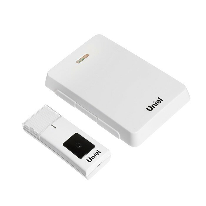 Дверной звонок Uniel UDB-005W 32 мелодии влагозащищённый радиус действия 100м белый
