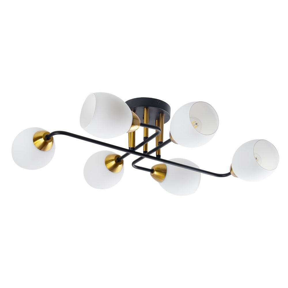 Потолочная люстра Arte Lamp ANDREA A8141PL-6BK цвет /Черный материал /
