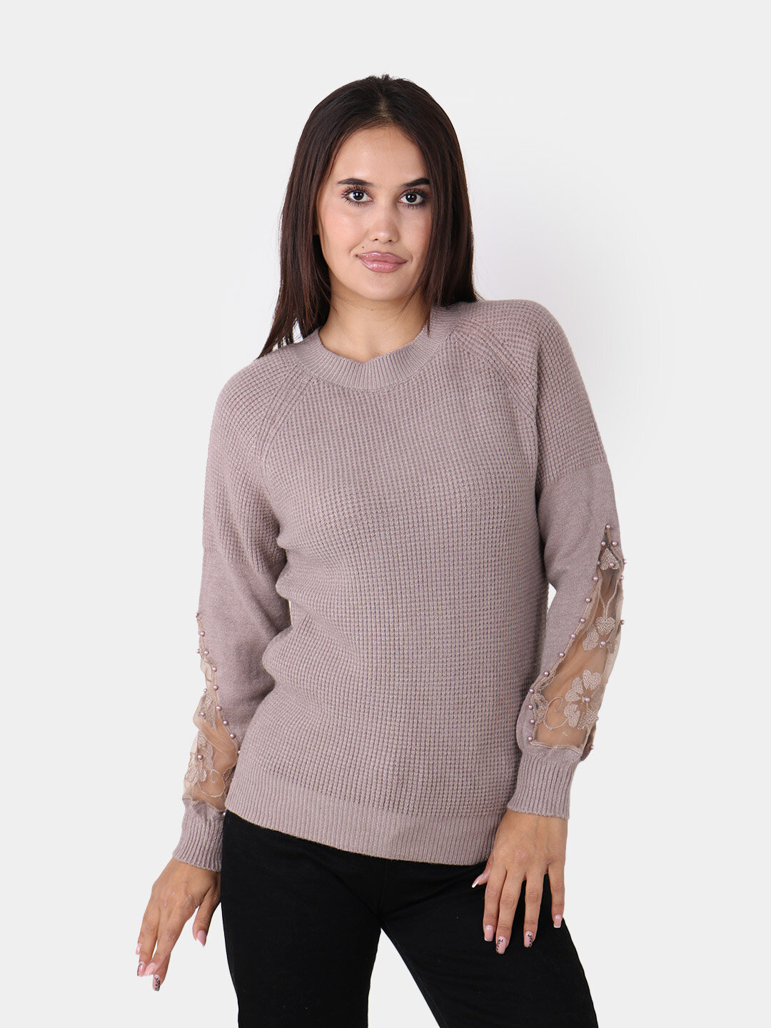 Свитер размер One Size, , хаки