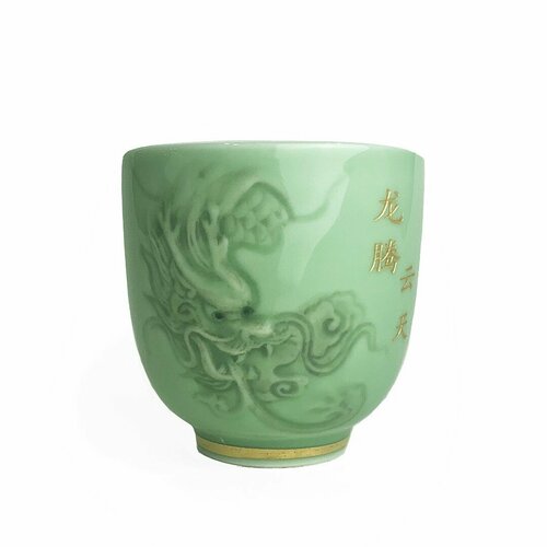 Чашка чайная (пиала) - Дракон, фарфор, Китай, 90 мл.