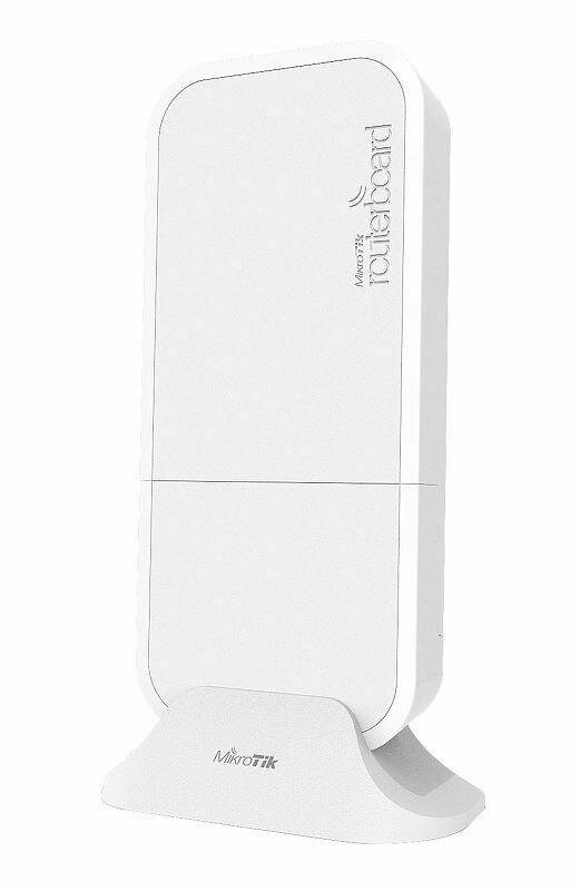 Точка доступа MikroTik wAP R with 650MHz CPU, 64MB RAM, 1xLAN, built-in 2.4Ghz 802.11b/g/n Dual Chain wireless with integrated antenna, miniPCI slot, LTE internal antenna with 2 x u.fl connectors, RouterOS L4, outd