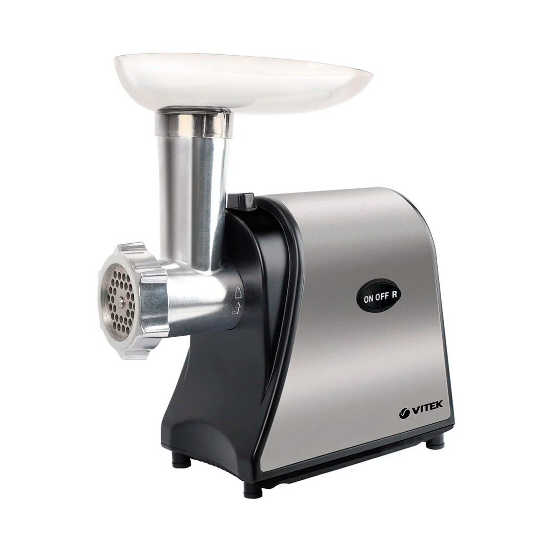 Мясорубка VITEK VT-3636, 1700 Вт, 1.7 кг/мин, реверс, черный/серебристый