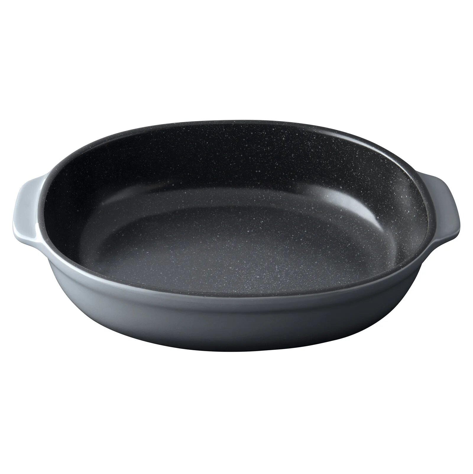 Форма для выпечки BergHOFF Gem 1697002, овальная, керамика, серый, 3л, 33.5см х 24.5см