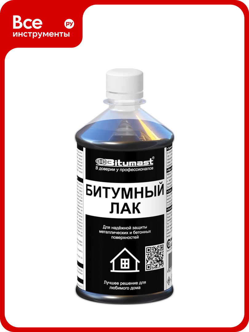 Битумный лак  0 5 л Bitumast 4607952900288