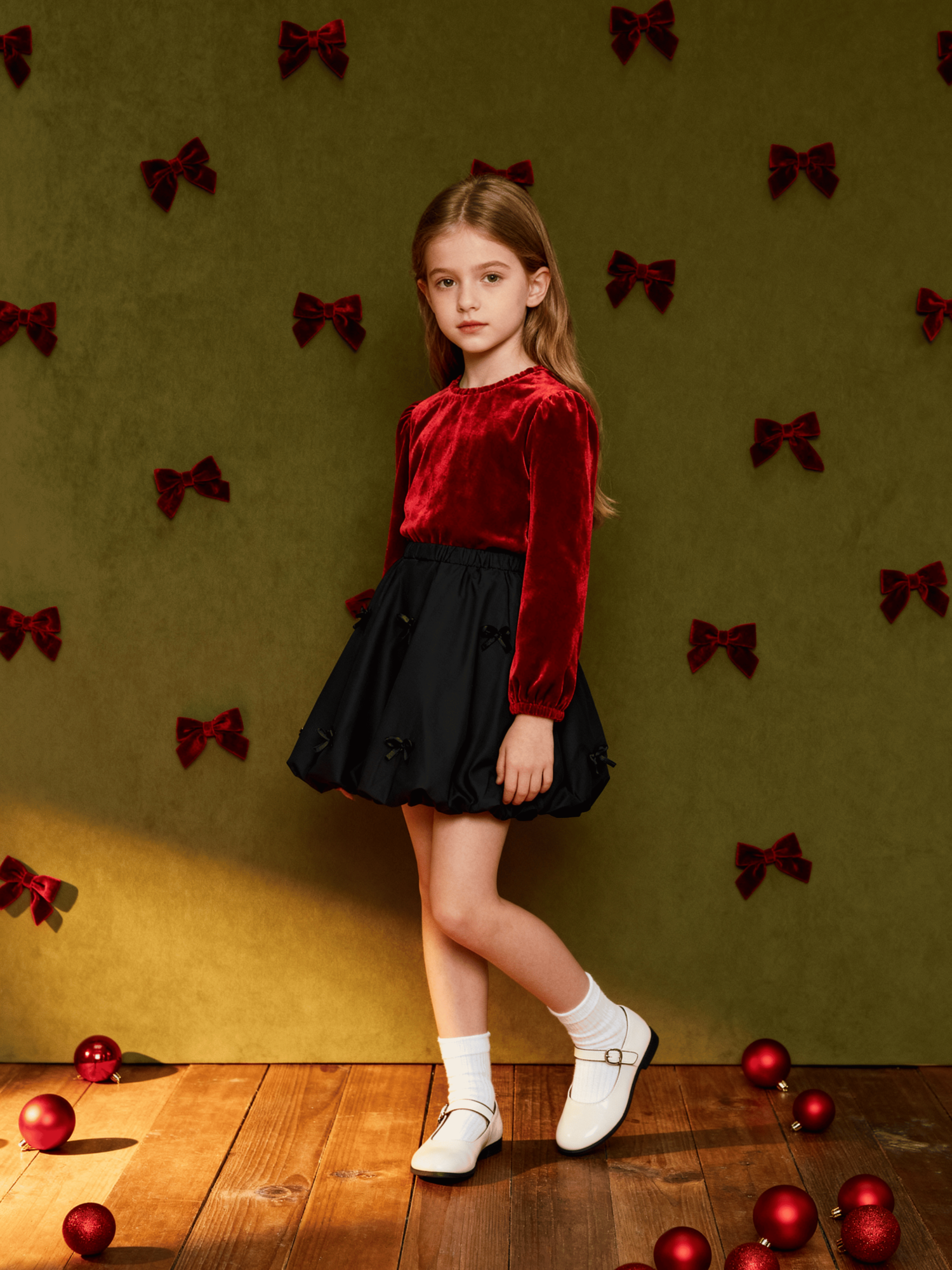 Школьная юбка FROM PARADISE баллон Осень 2025 размер 140 черный