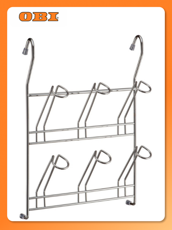 Полка для кружек LEMAX хром 345х90х250 мм