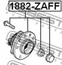 Ступица передняя OPEL ASTRA H 2004-2010 FEBEST 1882-ZAFF