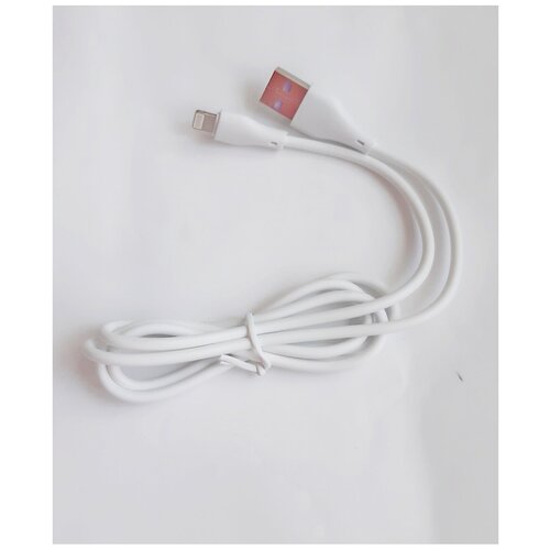 Кабель USB(A)шт. - для iPhone 5/6/7/8/X, Ipod, Ipad Оne Depot , Lightning 2,4А, белый, 1м дата кабель usb lightning iphone 6 7 8 x белый угловой 1м arnezi a0605031