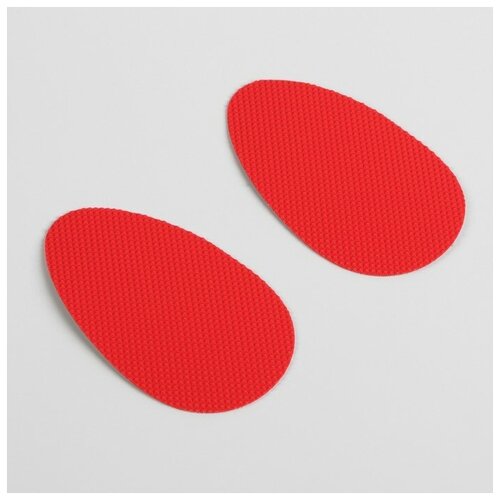 фото Накладки для обуви, противоскользящие, 8 × 5 см, пара, цвет красный mikimarket