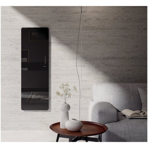 Lazzarini Полотенцесушитель электрический Lazzarini E-Mirrorr 700W черный прямой