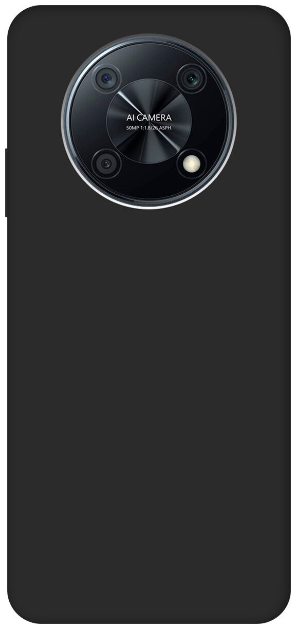 Матовый чехол на Huawei nova Y90 / Хуавей Нова У90 Soft Touch черный