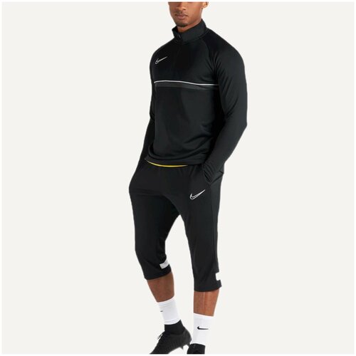 фото Бриджи мужские спортивные, тренировочные 3/4 nike pant kp - black