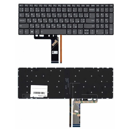 Клавиатура keyboard для ноутбука Lenovo IdeaPad 3-15ARE05 S340-15API S340-15 S340-15IML S340-15IWL E53-80 черная 1387₽