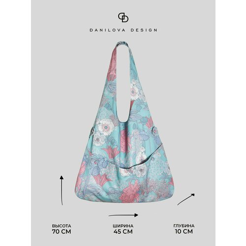 фото Сумка шоппер danilova design, голубой