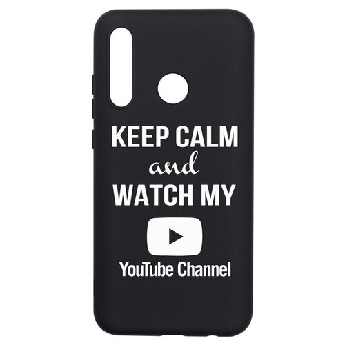 фото Чехол-накладка krutoff silicone case youtube для honor 10i черный krutoff group