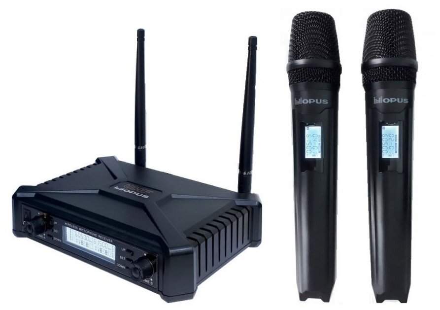 Беспроводная микрофонная система Opus UHF 922, черный