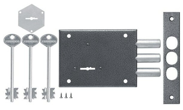 Замок Kerberos накладной сувальдный 115.11.033, 3 кл. 41313 - фотография № 2