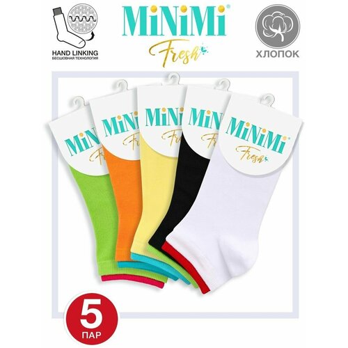 Носки MiNiMi, 5 пар, 4 уп., размер 39-41 (25-27), мультиколор носки женские х б minimi trend4201 набор 5 шт размер 35 38 acqua голубой