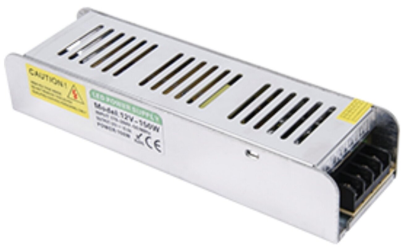 Ecola LED strip Power Supply 150W 220V-12V IP20 плоский и узкий блок питания для светодиодной ленты