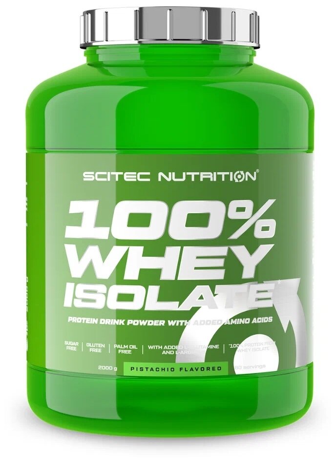 Scitec Nutrition 100% Whey Isolate 2000 гр., фисташка