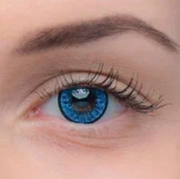 Цветные контактные линзы EOS P-Con 203 Blue 0.0 / 14 / 8.6, Синие, 2 шт.