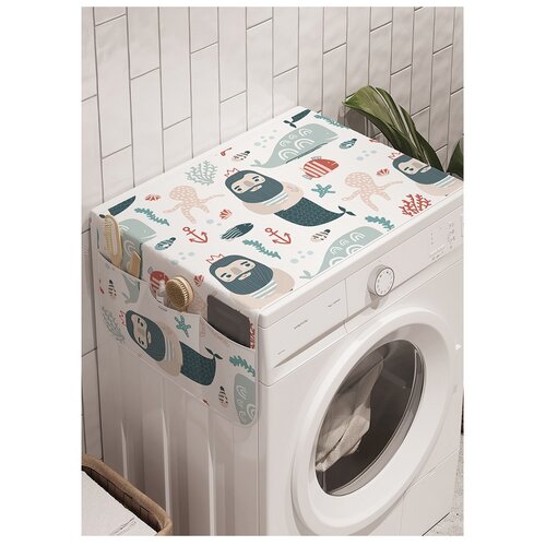 фото Органайзер для хранения "царь-рыба" на стиральную машину, 45x120 см ambesonne