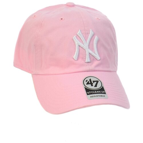 Бейсболка классическая с изогнутым козырьком '47 Brand Clean Up New York Yankees RGW17GWSNL (OS розовый)
