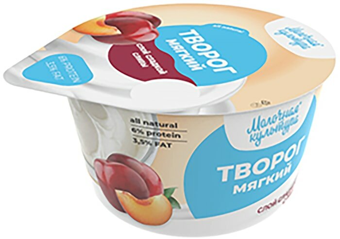 Творог Молочная культура мягкий со сливой 130г