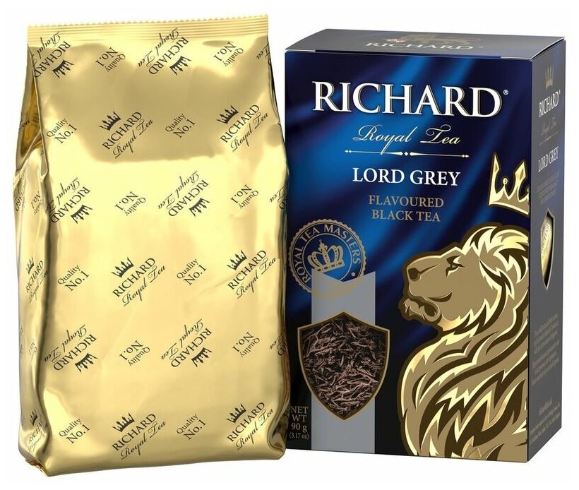 Чай Richard "Lord Grey", листовой черный с добавками, 90 гр - фотография № 14
