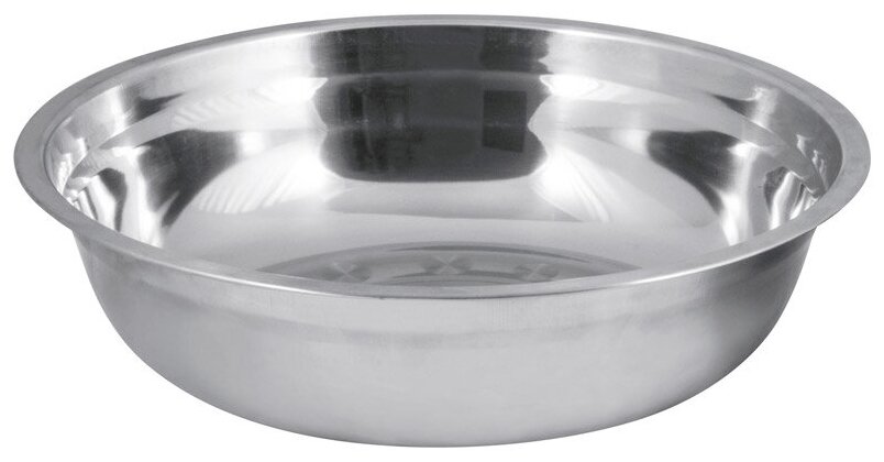 Миска из нержавеющей стали с расширенными краями BOWL-27 размер: 27 * 6.9см зеркальная полировка (985893)