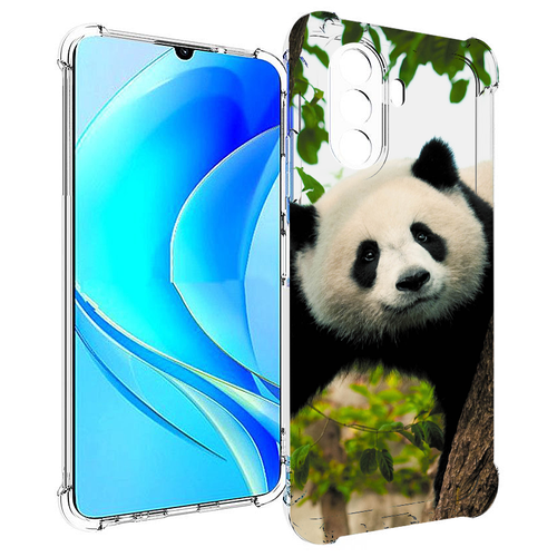 Чехол MyPads Панда-на-дереве для Huawei Nova Y70 / Nova Y70 Plus (MGA-LX9N) / Huawei Enjoy 50 задняя-панель-накладка-бампер